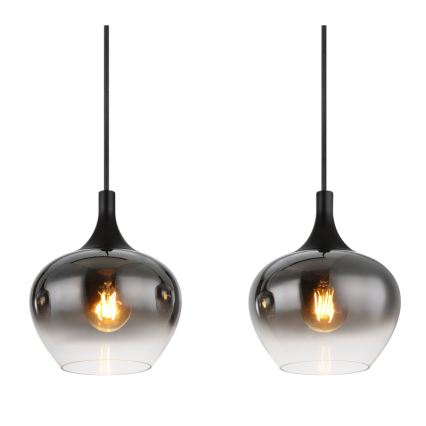 Globo - pakabinamas šviestuvas ant laido 4xE27/40W/230V juodas