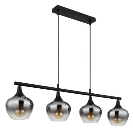Globo - Pakabinamas sietynas 4xE27/40W/230V juoda