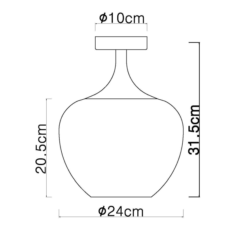 Globo - Lubinis šviestuvas 1xE27/40W/230V varis