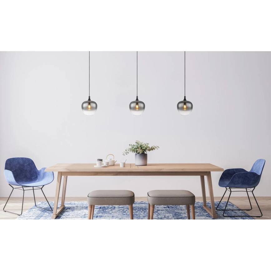 Globo - Pakabinamas sietynas 1xE27/40W/230V diametras 24 cm juoda