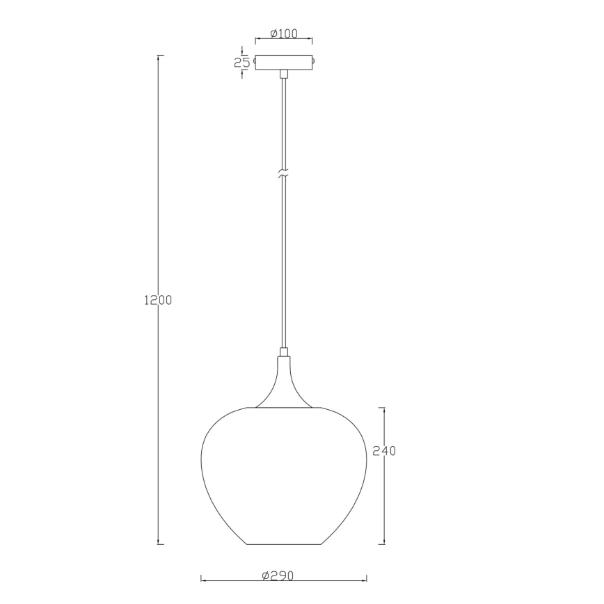 Globo - Pakabinamas sietynas 1xE27/40W/230V diametras 29 cm balta/antracitas
