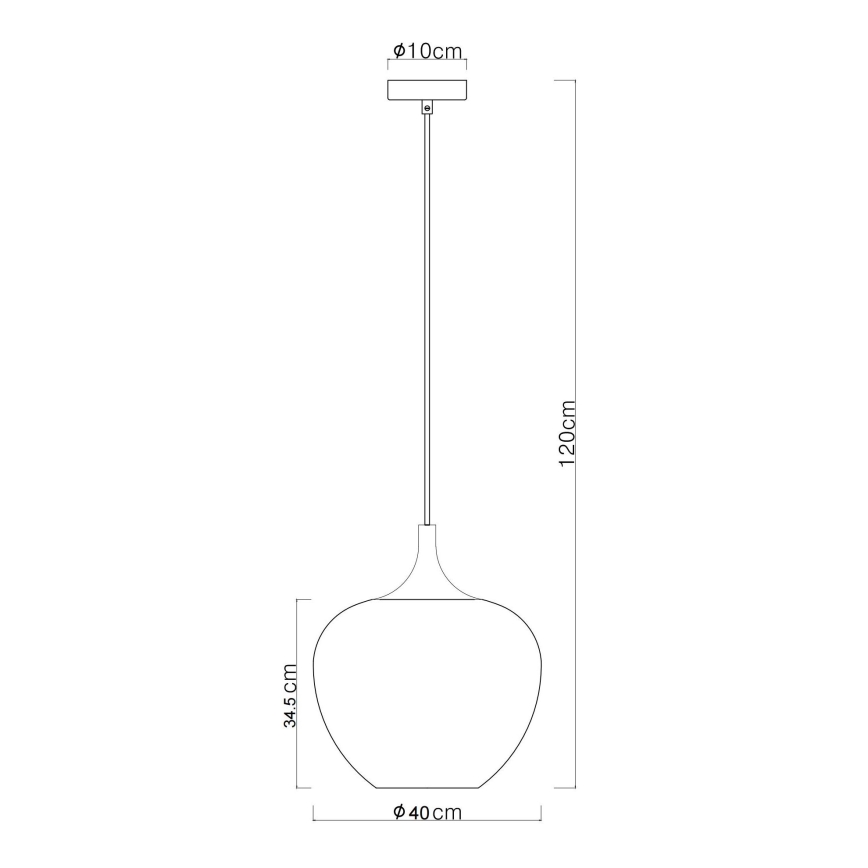Globo - Pakabinamas sietynas 1xE27/60W/230V diametras 40 cm varis