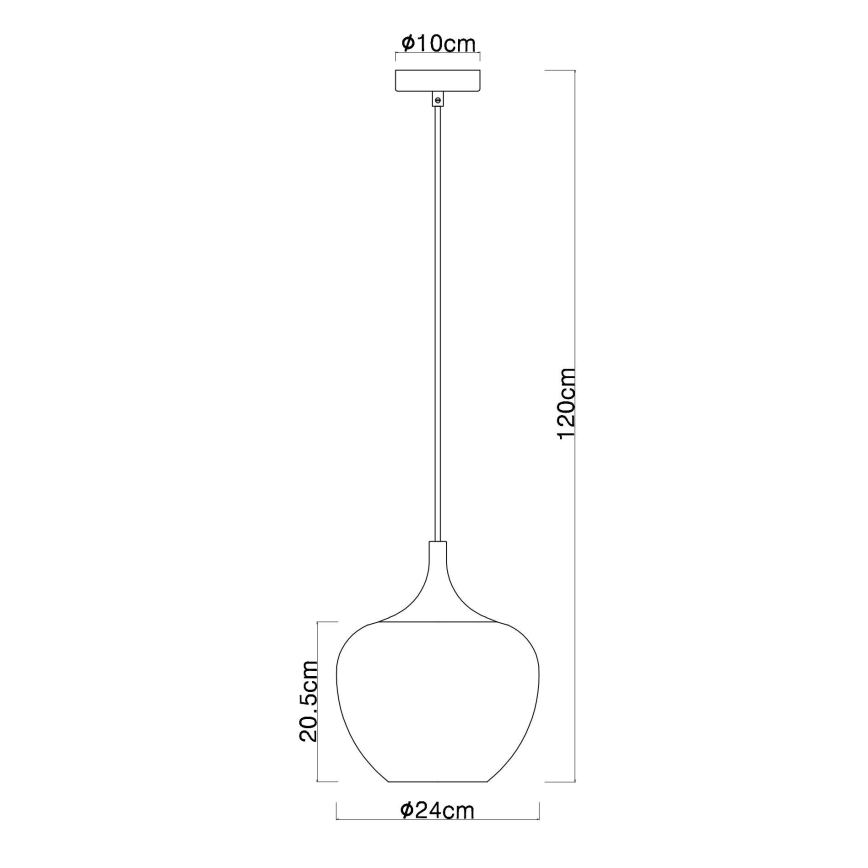 Globo - Pakabinamas sietynas 1xE27/60W/230V diametras 24 cm varis