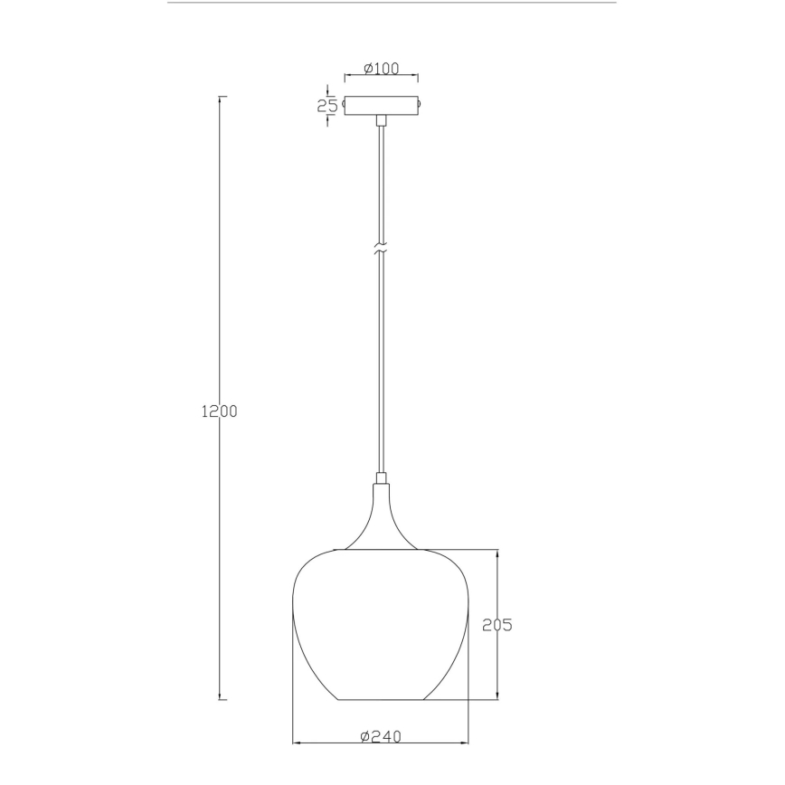 Globo - Pakabinamas sietynas 1xE27/40W/230V diametras 24 cm balta/antracitas