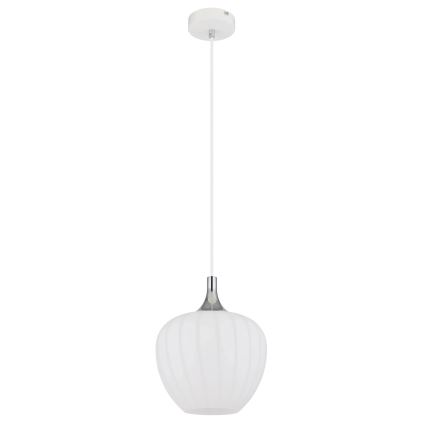 Globo - Pakabinamas sietynas 1xE27/60W/230V diametras 24 cm balta