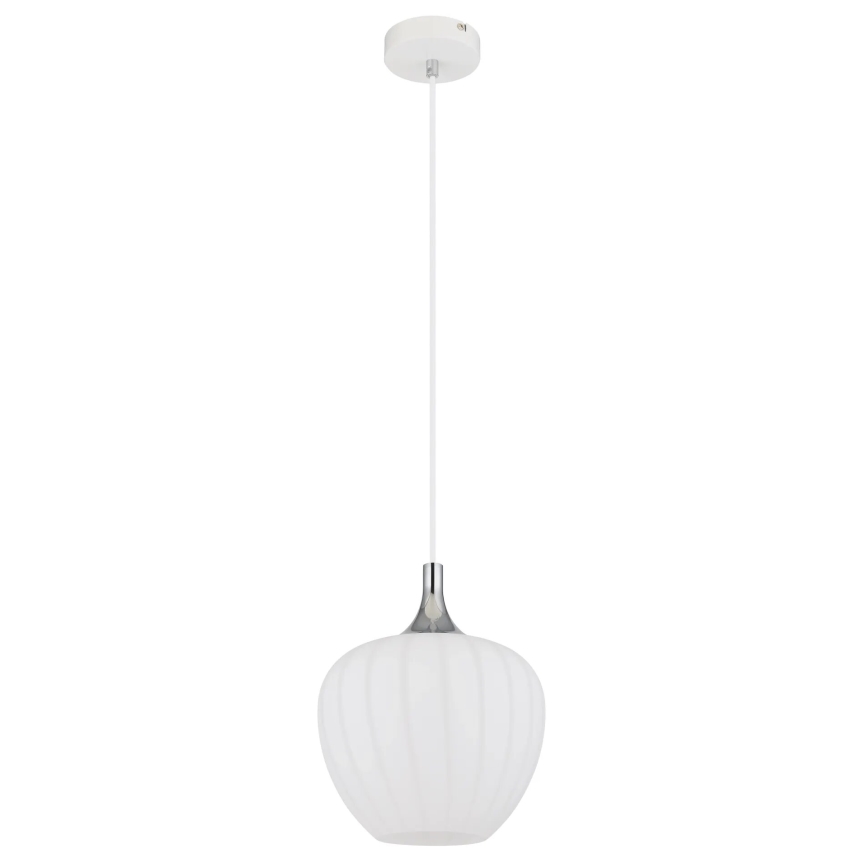 Globo - Pakabinamas sietynas 1xE27/60W/230V diametras 24 cm balta