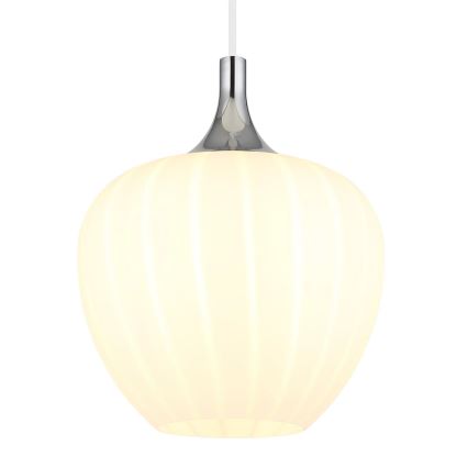 Globo - Pakabinamas sietynas 1xE27/60W/230V diametras 24 cm balta