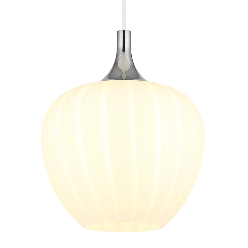 Globo - Pakabinamas sietynas 1xE27/60W/230V diametras 24 cm balta