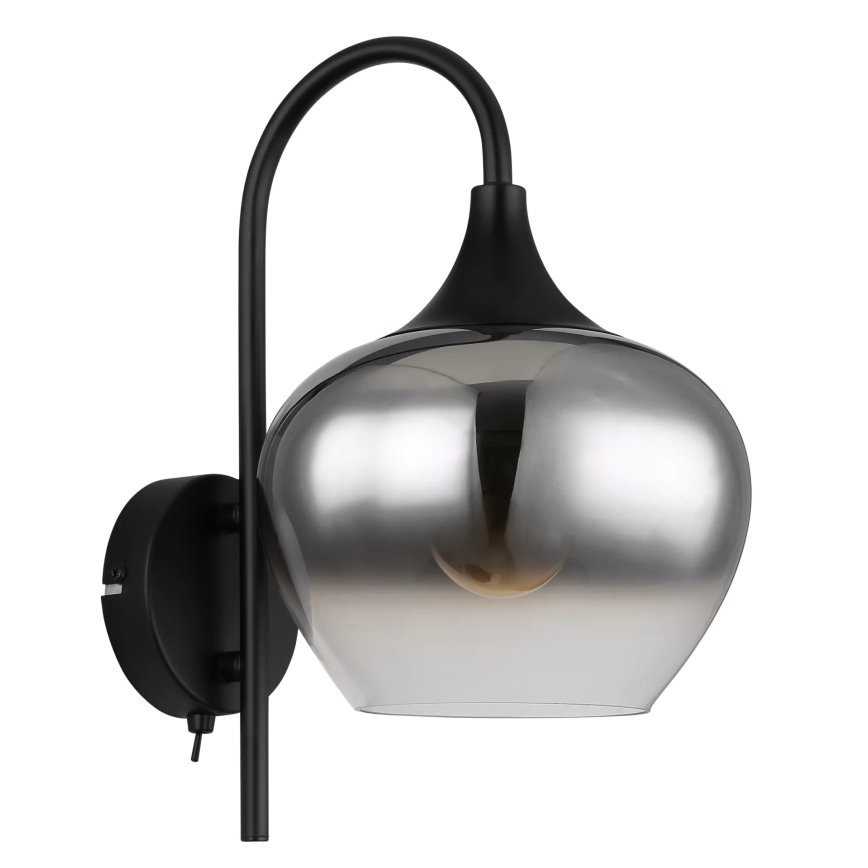 Globo - Sieninis šviestuvas 1xE27/40W/230V juoda