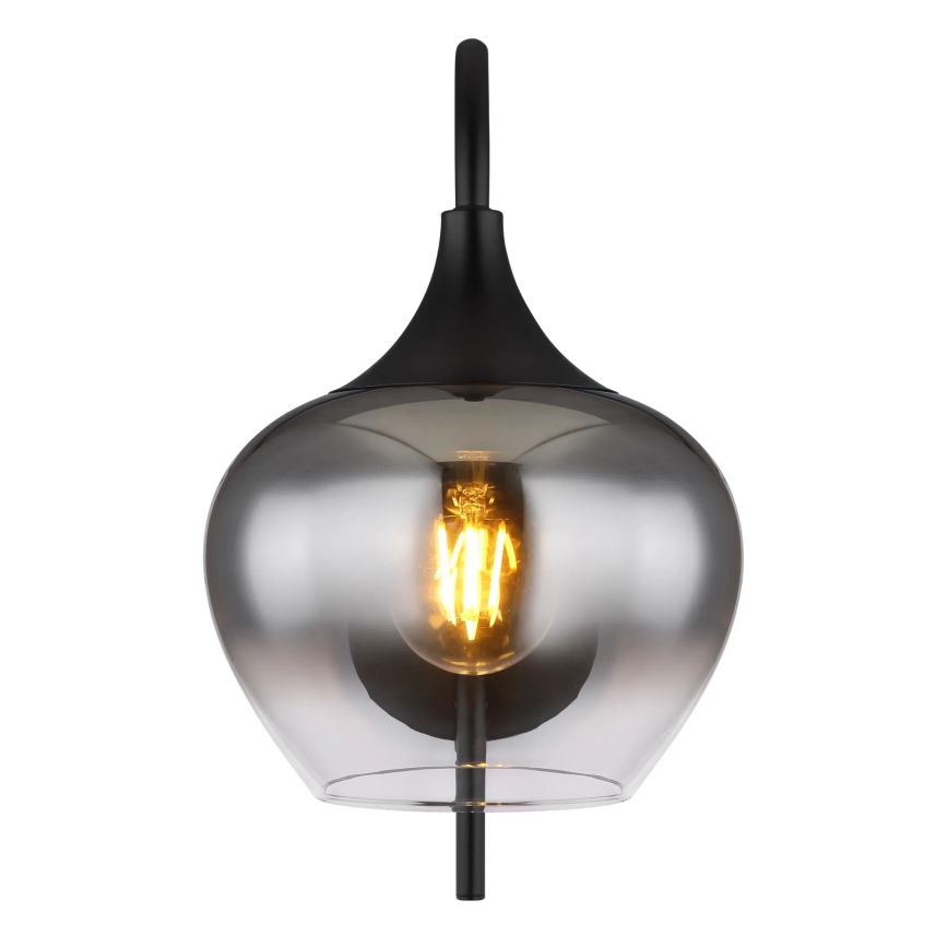 Globo - Sieninis šviestuvas 1xE27/40W/230V juoda