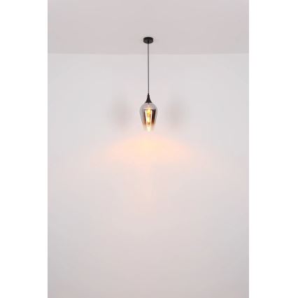 Globo - Pakabinamas sietynas 1xE27/60W/230V diametras 18 cm juoda