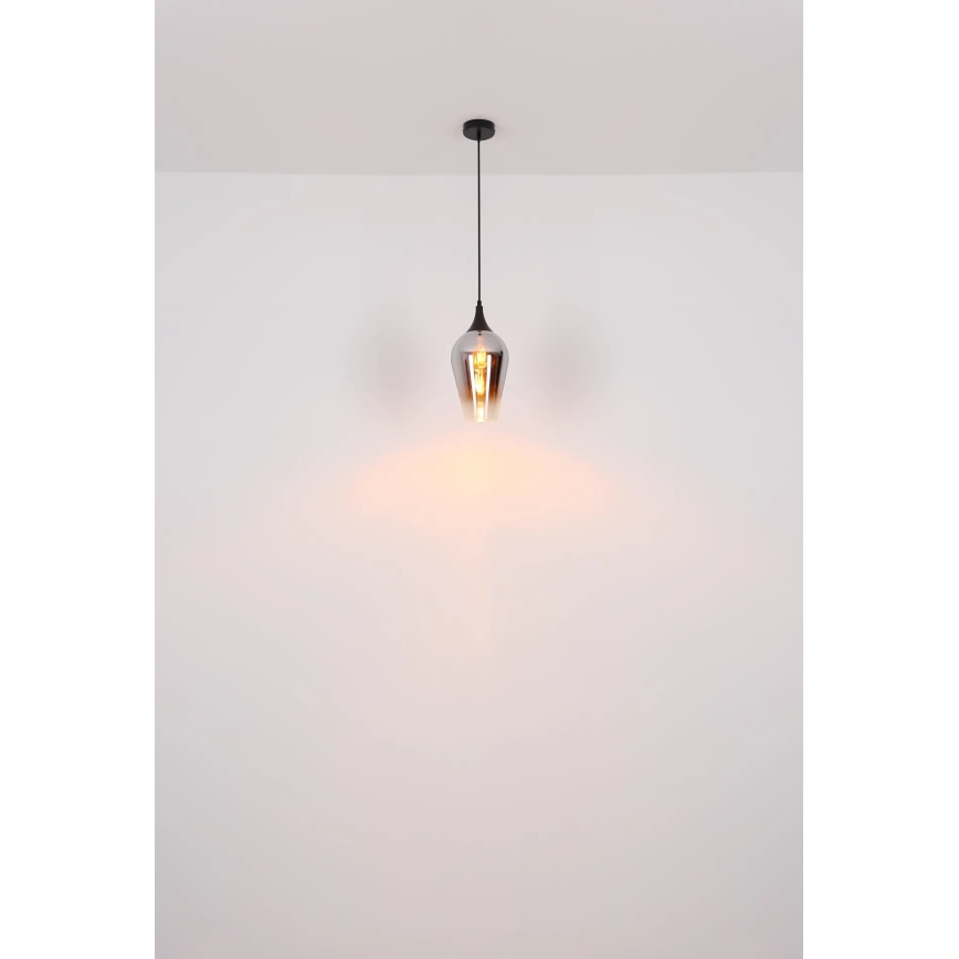 Globo - Pakabinamas sietynas 1xE27/60W/230V diametras 18 cm juoda