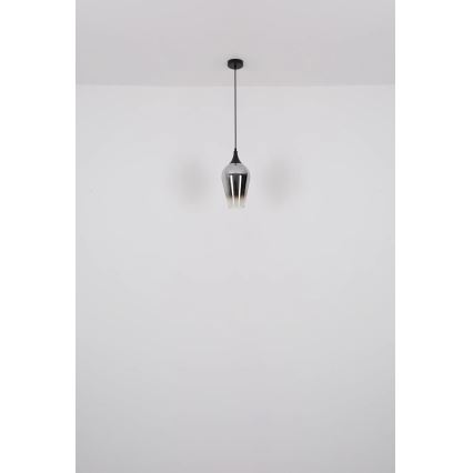 Globo - Pakabinamas sietynas 1xE27/60W/230V diametras 18 cm juoda