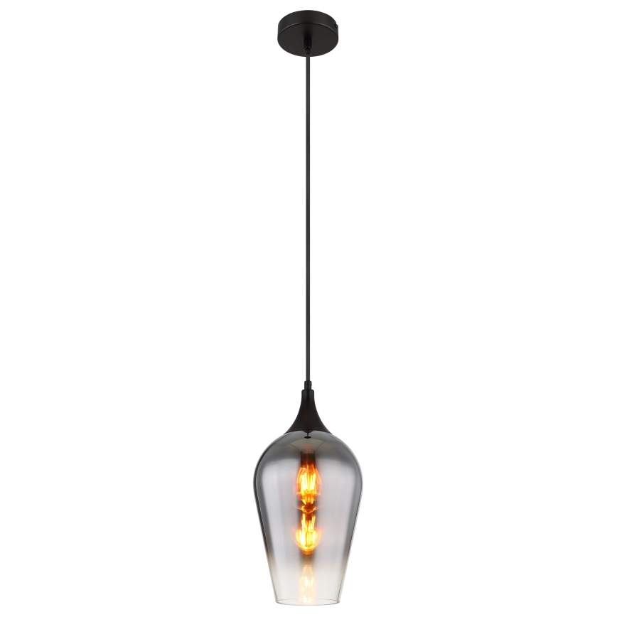 Globo - Pakabinamas sietynas 1xE27/60W/230V diametras 18 cm juoda