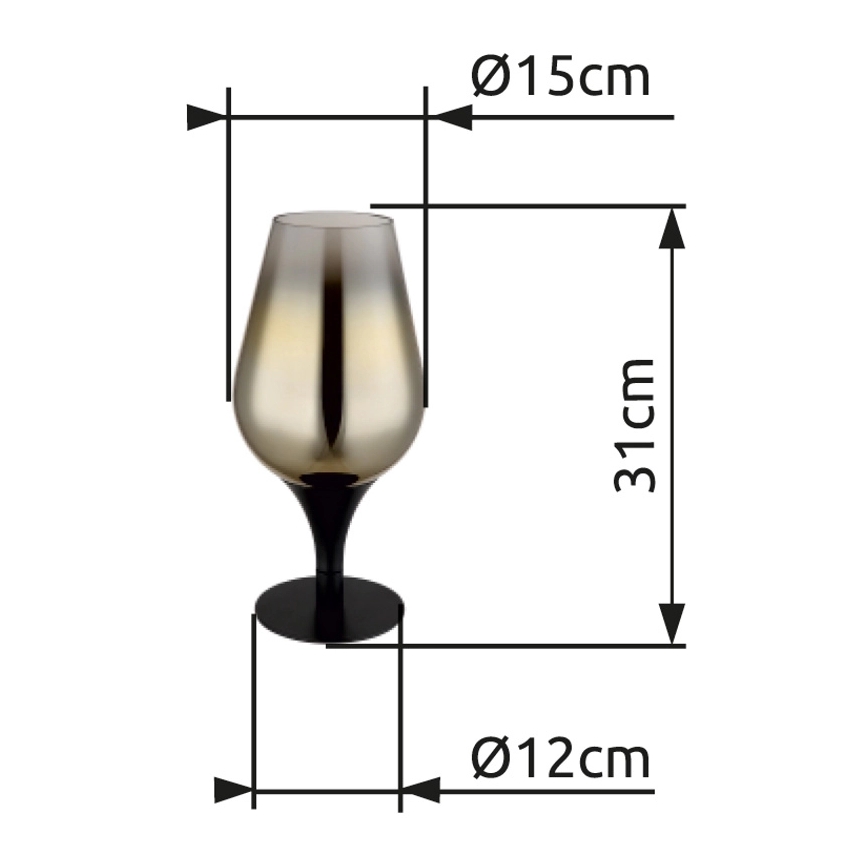 Globo - Stalinis šviestuvas 1xE27/40W/230V diametras 15 cm auksas