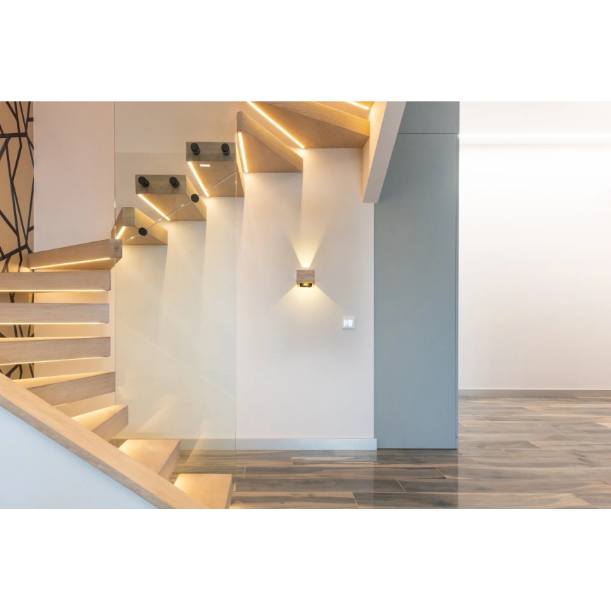 Globo - LED sieninis šviestuvas LED/8W/230V ruda