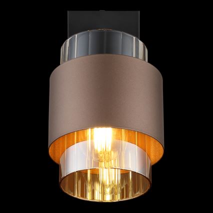 Globo - Sieninis taškinis šviestuvas 1xE27/40W/230V juoda/bronzinė