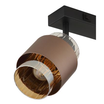 Globo - Taškinis šviestuvas 2xE27/40W/230V juodas/bronzinis