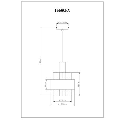 Globo - Pakabinamas sietynas 1xE27/60W/230V diametras 18,5 cm