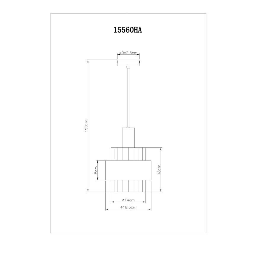Globo - Pakabinamas sietynas 1xE27/60W/230V diametras 18,5 cm