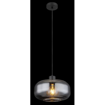 Globo - Pakabinamas sietynas 1xE27/40W/230V diametras 28 cm pilka
