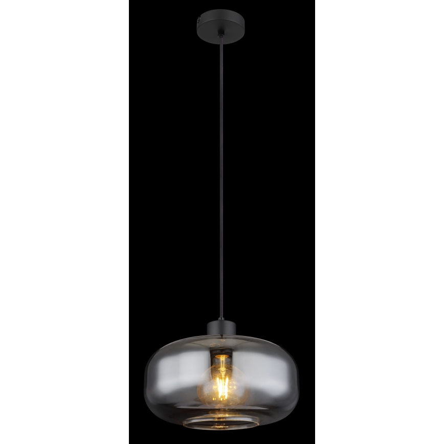 Globo - Pakabinamas sietynas 1xE27/40W/230V diametras 28 cm pilka
