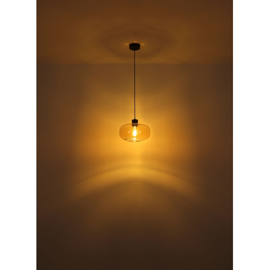 Globo - Pakabinamas sietynas 1xE27/40W/230V diametras 28 cm permatoma