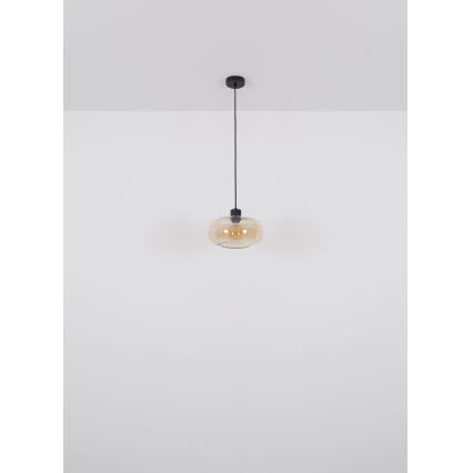 Globo - Pakabinamas sietynas 1xE27/40W/230V diametras 28 cm permatoma