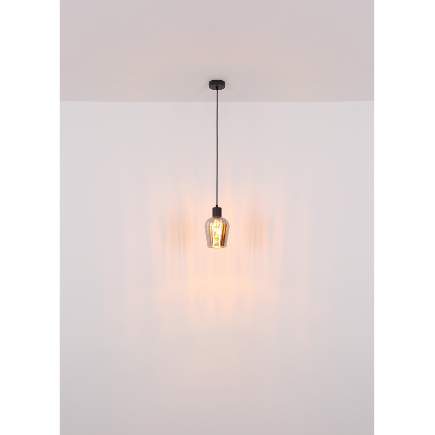 Globo - Pakabinamas sietynas 1xE27/40W/230V diametras 13,5 cm juoda