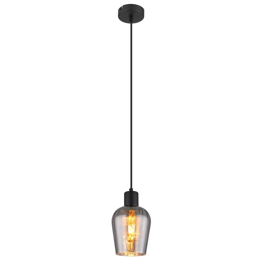 Globo - Pakabinamas sietynas 1xE27/40W/230V diametras 13,5 cm juoda