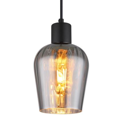 Globo - Pakabinamas sietynas 1xE27/40W/230V diametras 13,5 cm juoda
