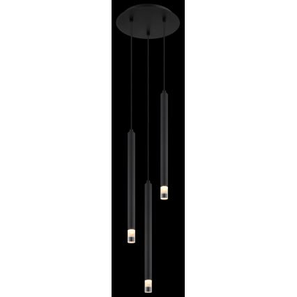 Globo - Pakabinamas sietynas 3xG9/4W/230V diametras 24 cm juoda