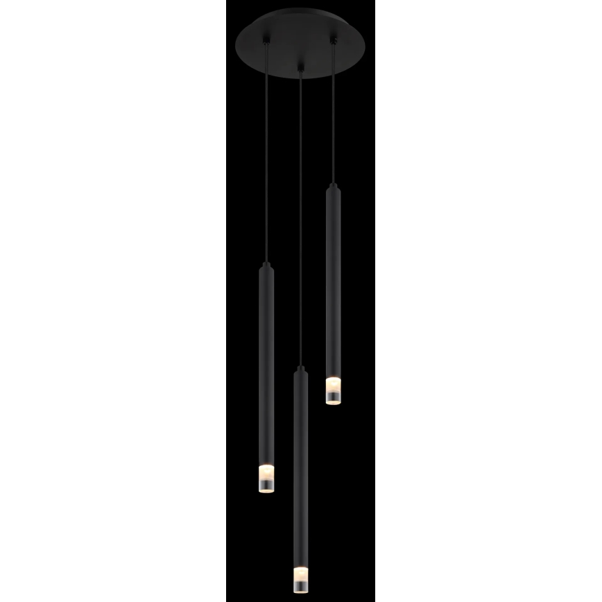 Globo - Pakabinamas sietynas 3xG9/4W/230V diametras 24 cm juoda