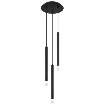 Globo - Pakabinamas sietynas 3xG9/4W/230V diametras 24 cm juoda