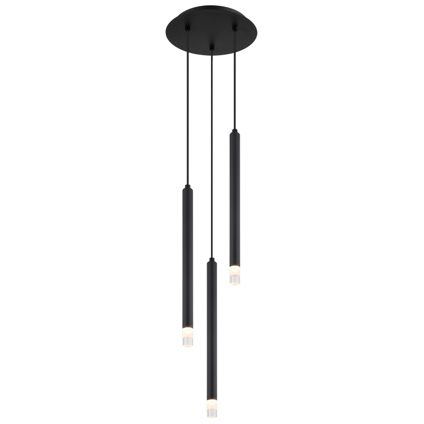 Globo - Pakabinamas sietynas 3xG9/4W/230V diametras 24 cm juoda