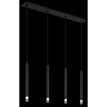 Globo - Pakabinamas sietynas 4xG9/4W/230V juoda