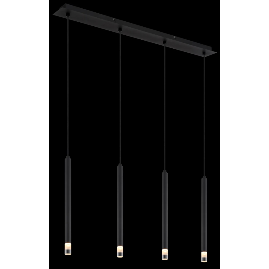 Globo - Pakabinamas sietynas 4xG9/4W/230V juoda