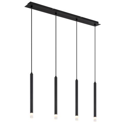 Globo - Pakabinamas sietynas 4xG9/4W/230V juoda