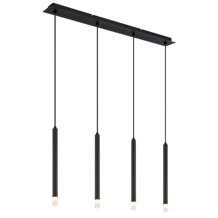 Globo - Pakabinamas sietynas 4xG9/4W/230V juoda