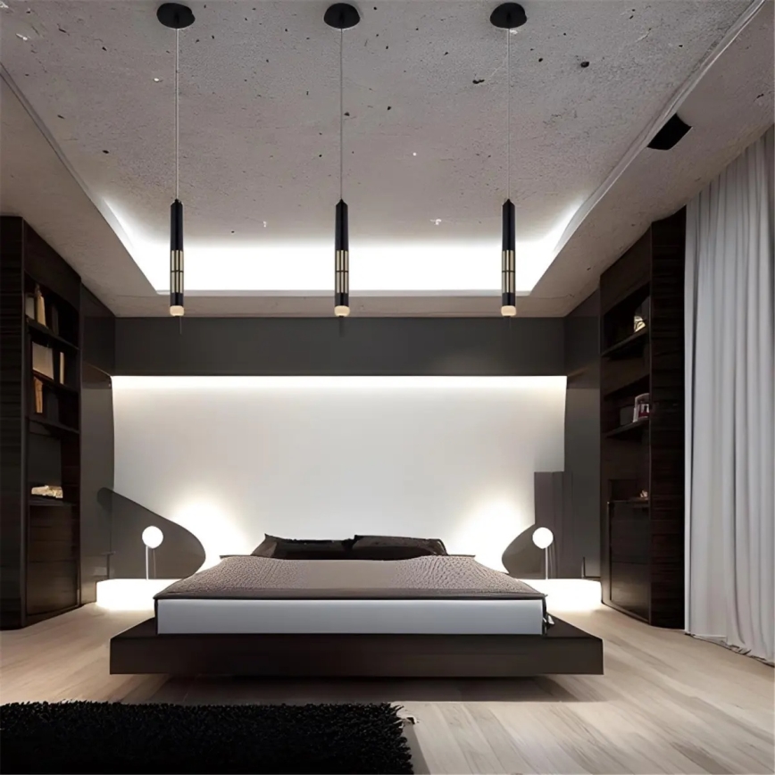 Globo 15630H - PENNY pakabinamas LED šviestuvas ant laido LED/12W/230V 3000K juodas