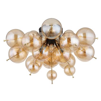 Globo - Tvirtinamas sietynas 3xE14/25W/230V diametras 55 cm auksas