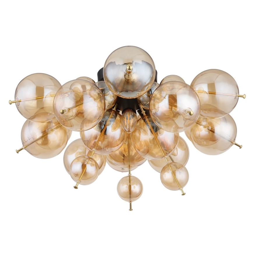 Globo - Tvirtinamas sietynas 3xE14/25W/230V diametras 55 cm auksas