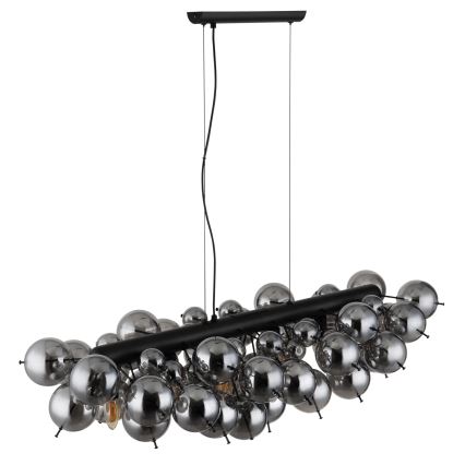 Globo - pakabinamas šviestuvas ant laido 6xE14/25W/230V juodas