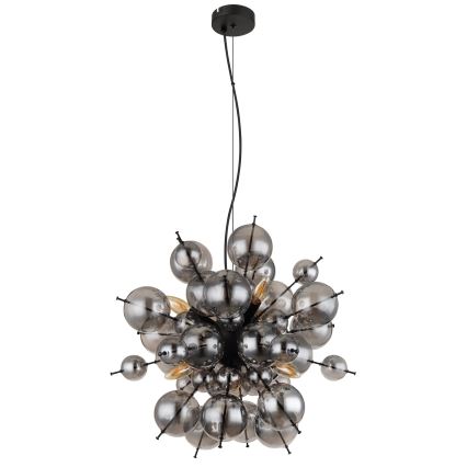 Globo - Pakabinamas sietynas 6xE14/25W/230V diametras 55 cm juoda