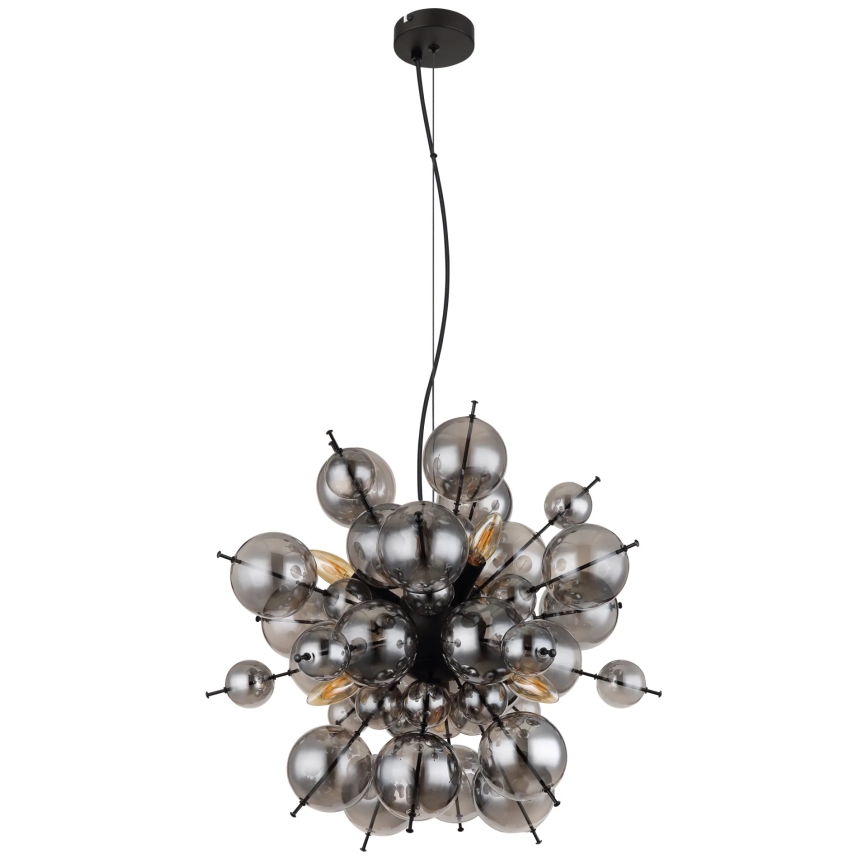 Globo - Pakabinamas sietynas 6xE14/25W/230V diametras 55 cm juoda