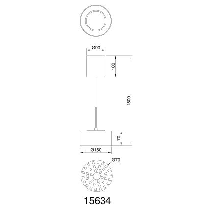 Globo - LED Pakabinamas sietynas LED/6W/230V