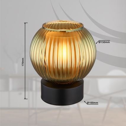 Globo - Stalinis šviestuvas 1xE27/25W/230V diametras 15 cm žalia