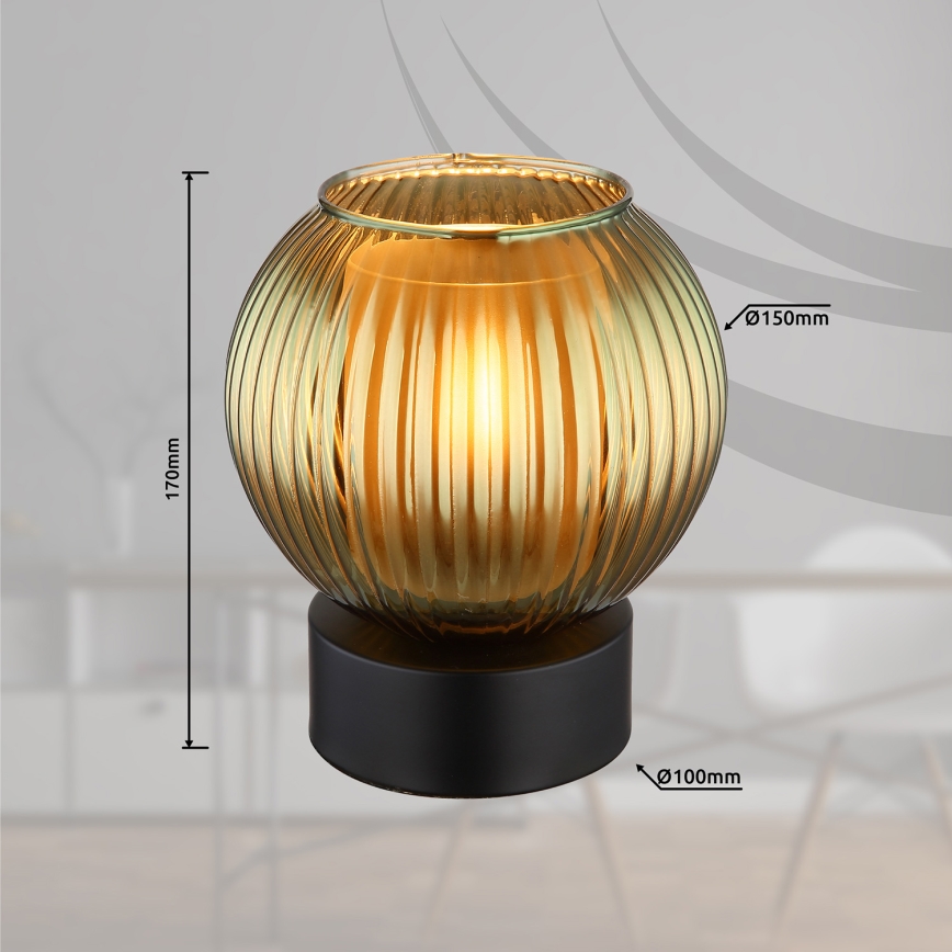 Globo - Stalinis šviestuvas 1xE27/25W/230V diametras 15 cm žalia