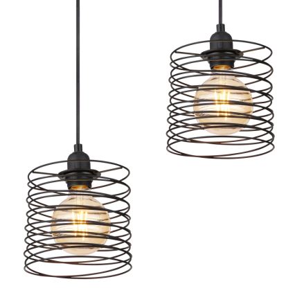 Globo 15640-4H - Pakabinamas šviestuvas ant laido TILLY 4xE27/60W/230V juodas
