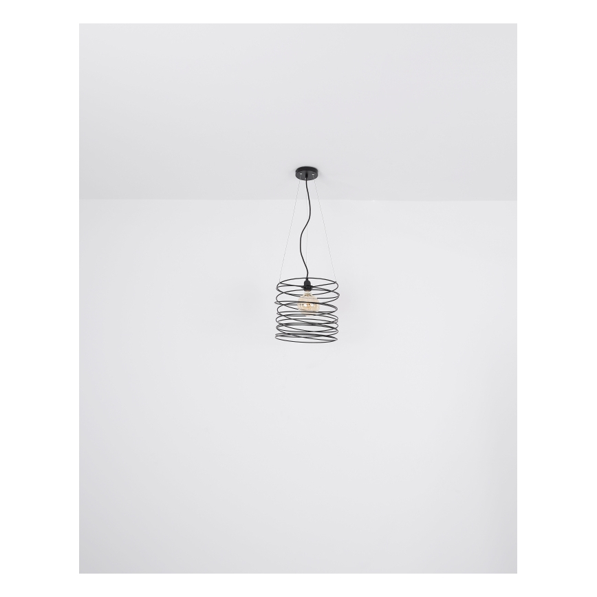 Globo 15640H - Pakabinamas šviestuvas ant laido TILLY 1xE27/60W/230V juodas